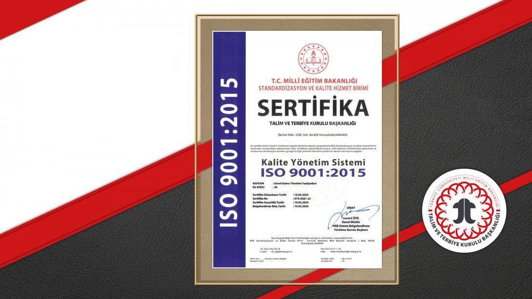 9.4.	Our Presidency was awarded TS EN ISO 9001:2015 Quality Management System Certificate